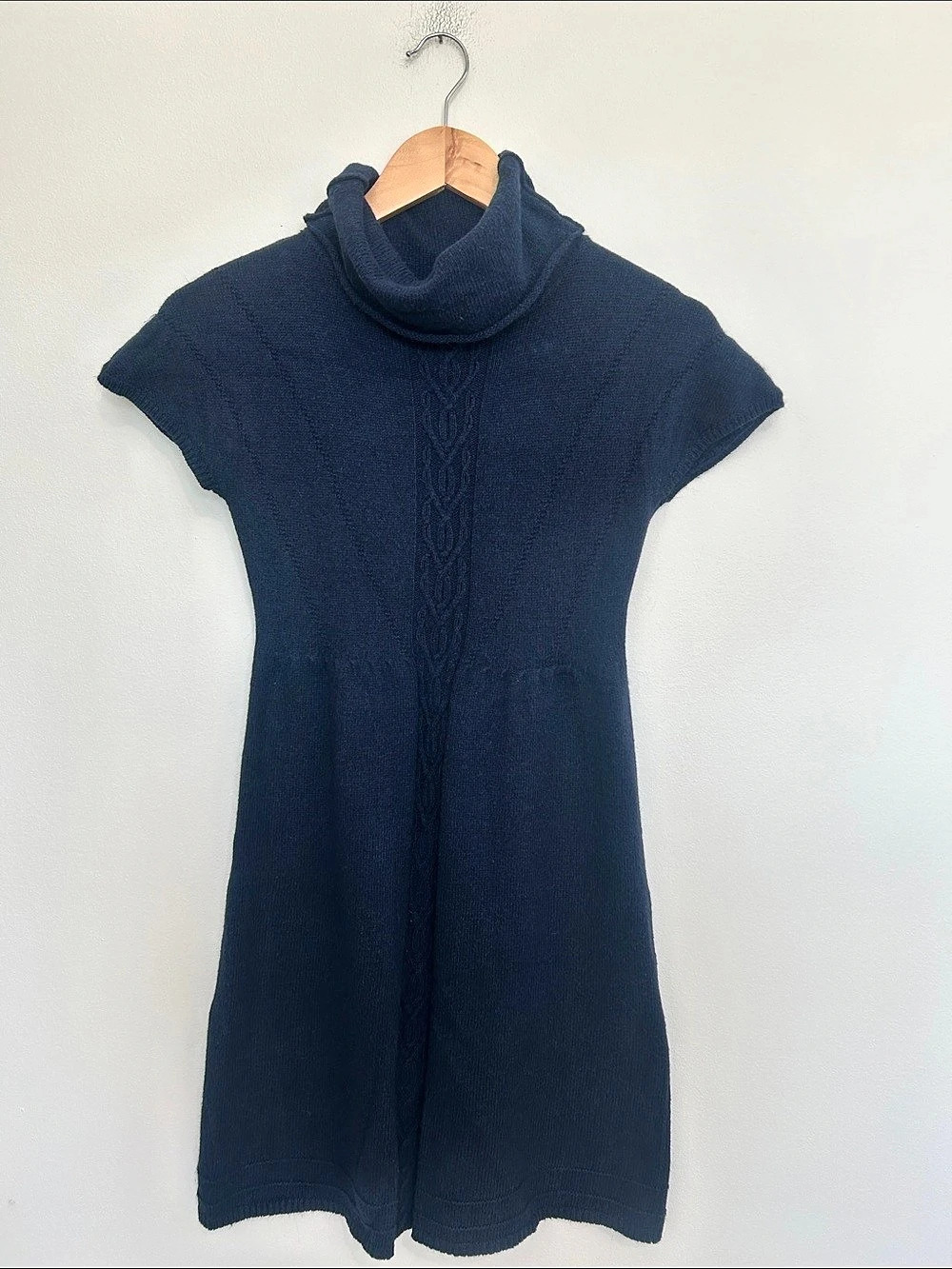 Zara Women’s Navy Blue Knit Sweater Dress Size Small EUC